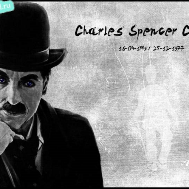 Ansichtkaart Charles Chaplin. 