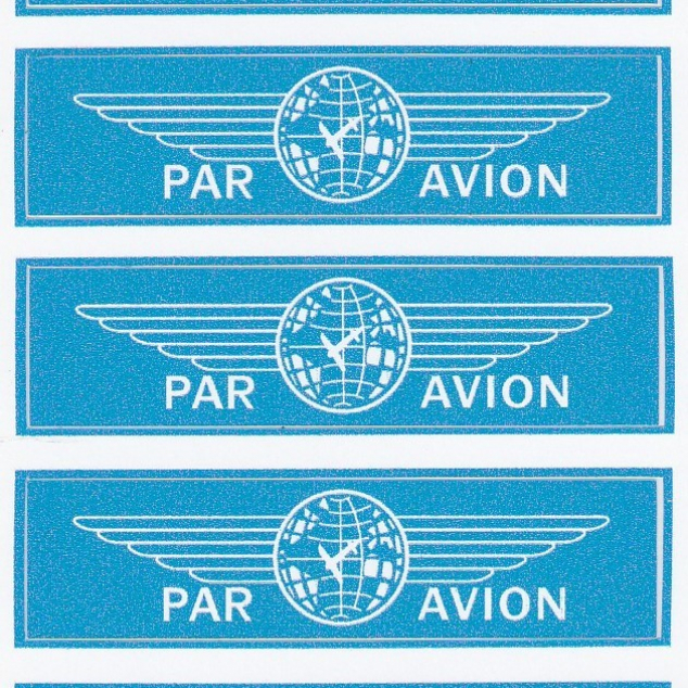 Stickers Par Avion (9 stuks, per velletje)