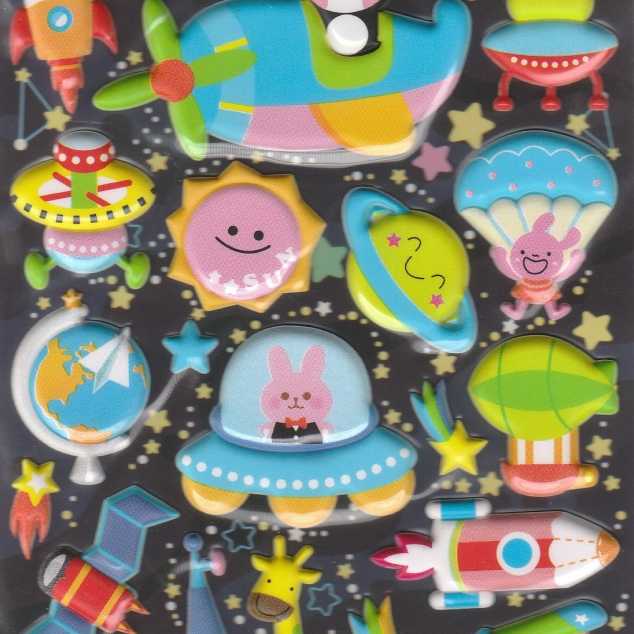 Puffy Stickers, Space Trip . 