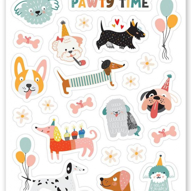 Stickers Pawty Time. 