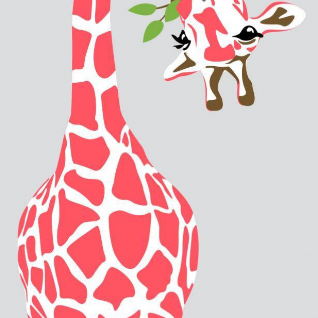 Ansichtkaart Kiekeboe Giraffe. 
