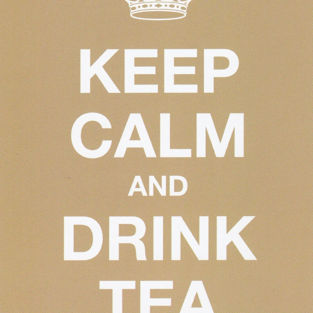 Ansichtkaart Keep Calm and Drink Tea. 