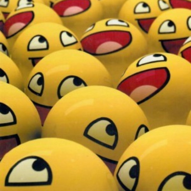 Wenskaart Smileys. 