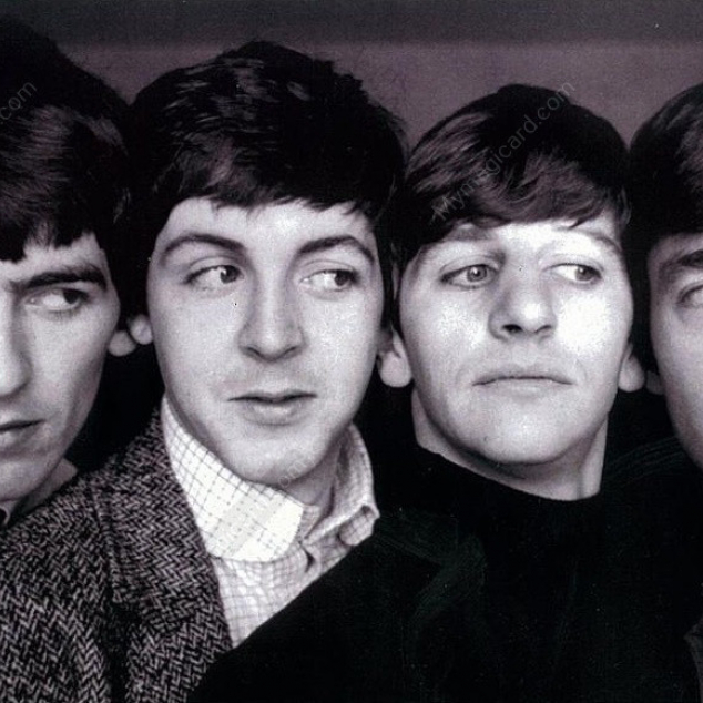 Ansichtkaart The Beatles. 