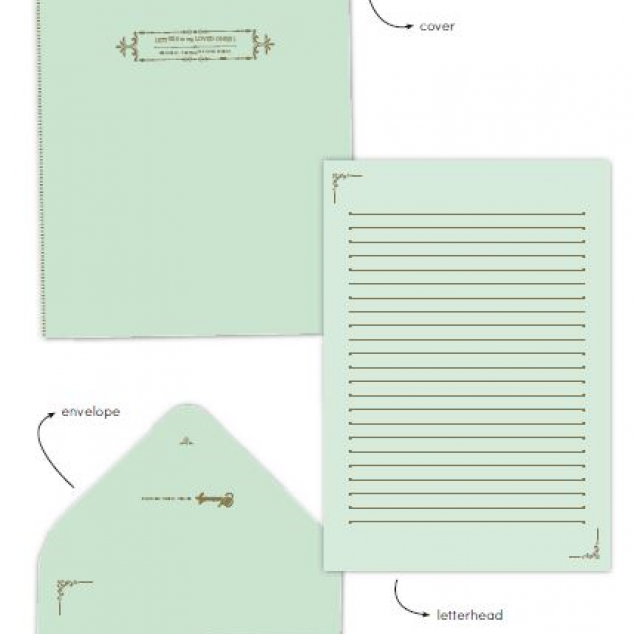 Briefpapierset Mint